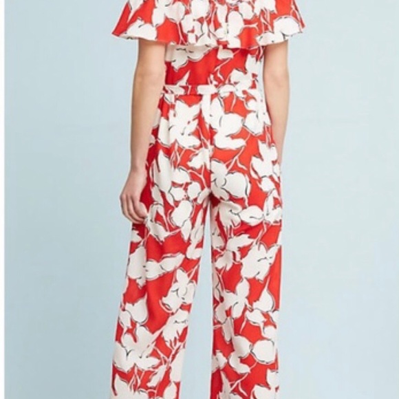 Anthropologie Elevenses off shoulder jumpsuit - Picture 3 of 4